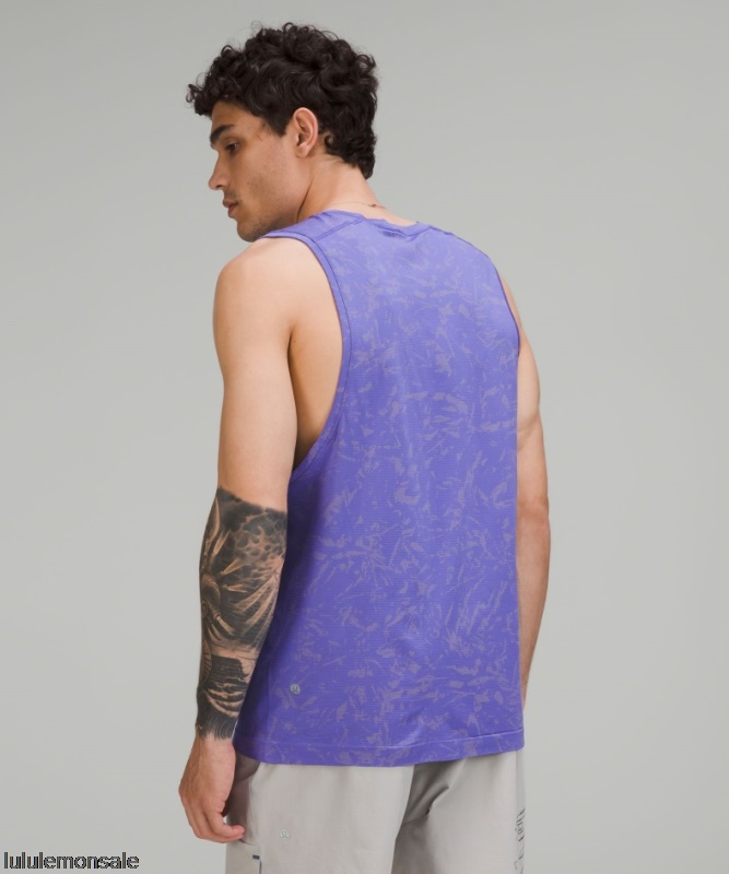 Lululemon Deutschland DELULU975 | Metal Vent Tech ärmelloses Shirt 20 Block Floral Prosecco